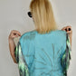 Sublime Aquamarine OG Tinsel Fringe Top with Side Bows