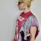 Dolly Parton Pink OG Tinsel Fringe Top with Side Bows